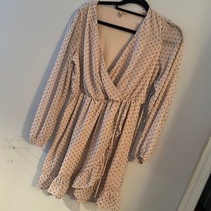 Mini long sleeve dress